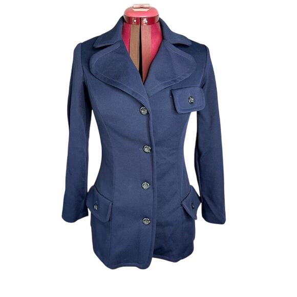 Sailing Jacket knit 1950s navy blue - Picture 1 of 8